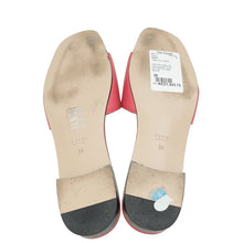 Gucci Dark Pink Interlocking G Cut-out Slide Sandals 39