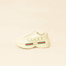 Gucci Ivory Logo Rhyton Sneakers 39