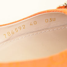 Gucci Orange GG Horsebit Slingback Flat 40