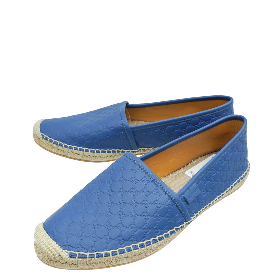 Gucci Blue GG Supreme Espadrille 40
