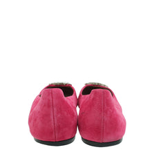 Gucci Fuchsia Interlocking G Crystal Flat Ballet 40