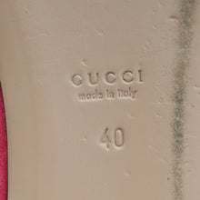 Gucci Fuchsia Interlocking G Crystal Flat Ballet 40