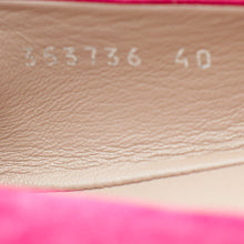 Gucci Fuchsia Interlocking G Crystal Flat Ballet 40