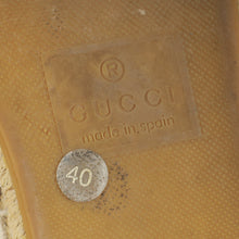 Gucci Greggio Grege Logo Flat Espadrille 40