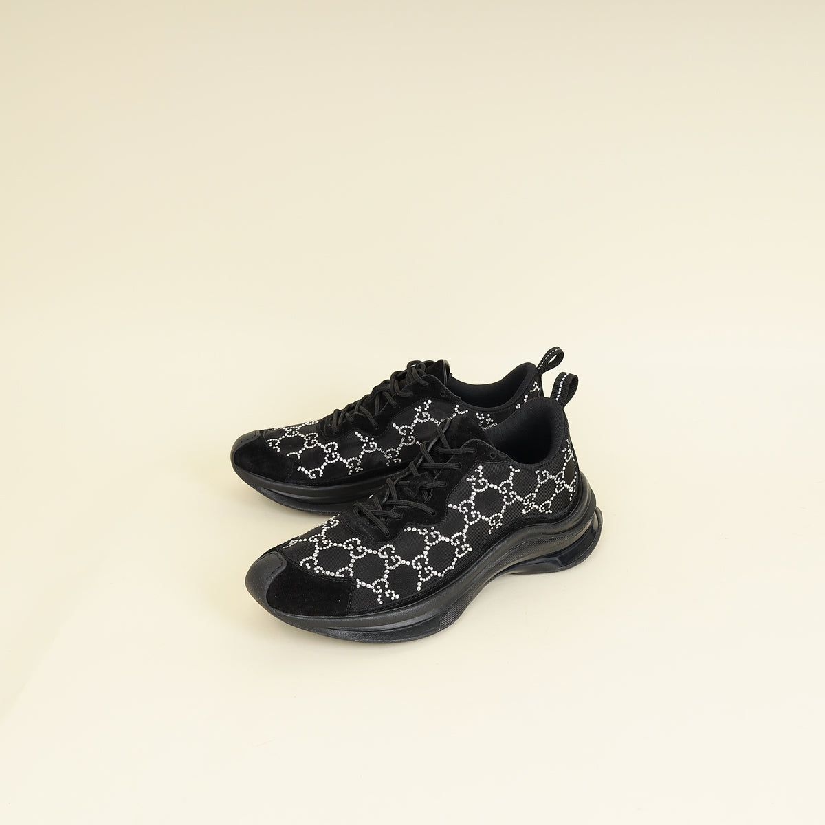 Gucci Black GG Crystal Run Sneaker 41