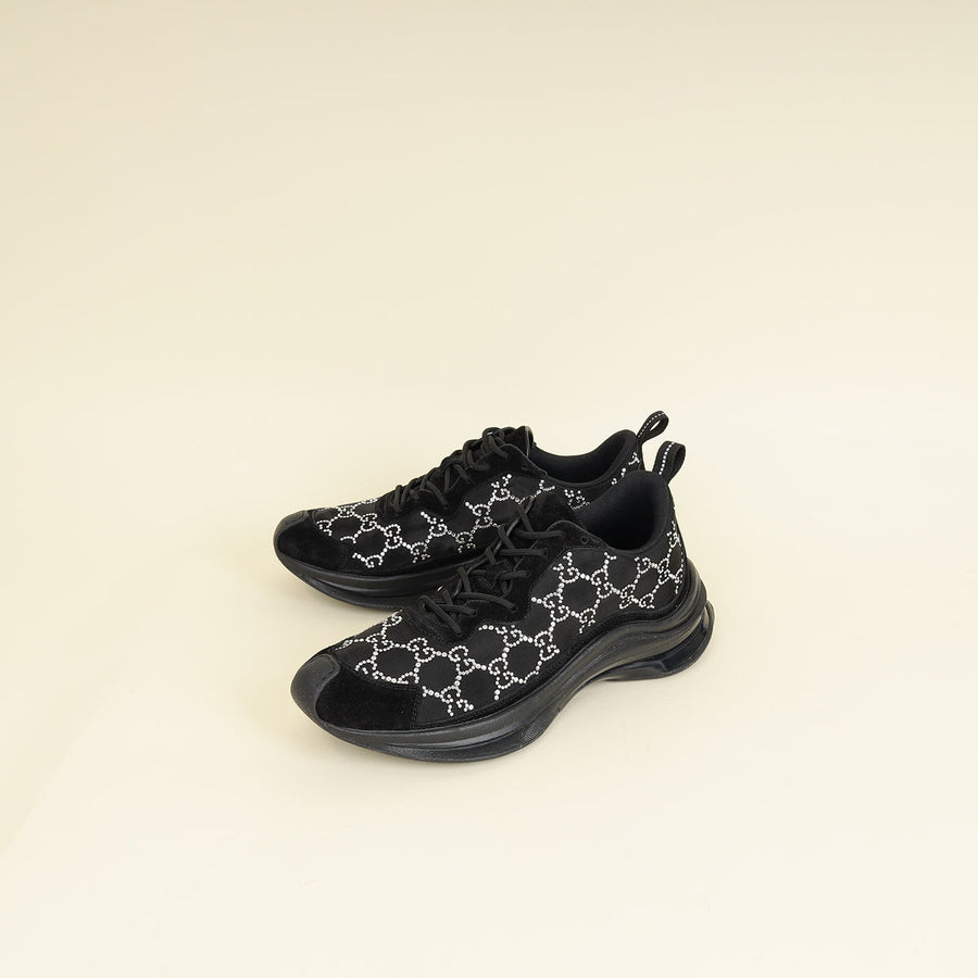 Gucci Black GG Crystal Run Sneaker 41