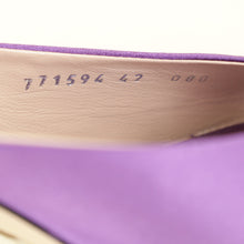 Gucci Purple Horsebit Crystal Satin Mules 42