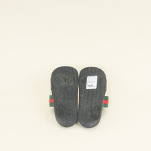Gucci Tricolor Web Agrado Rubber Double Strap Stripe Sandal 6