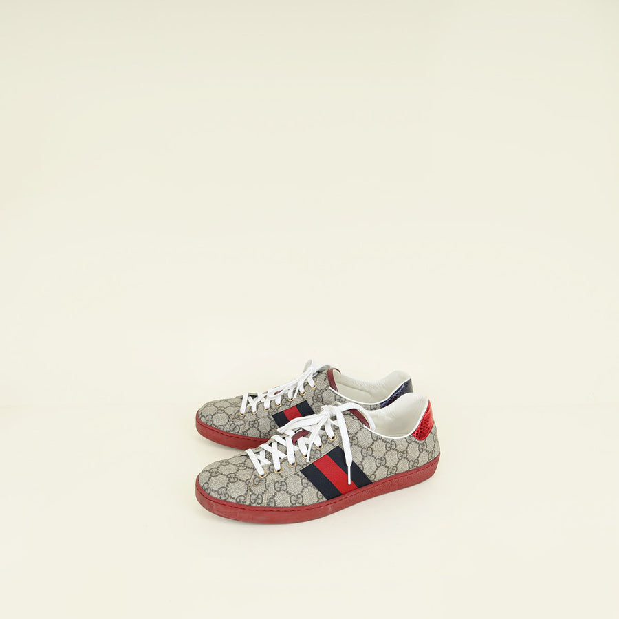 Gucci Bicolor GG Supreme Ace Sneaker 10
