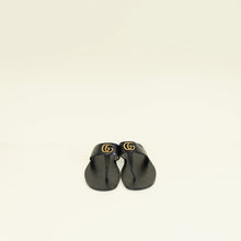 Gucci Black GG Marmont Thong Sandals 12