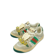 Gucci Dusty White Cherries Screener Sneakers 34