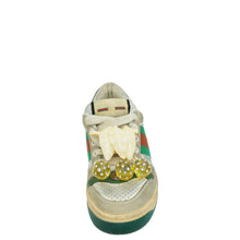 Gucci Dusty White Cherries Screener Sneakers 34