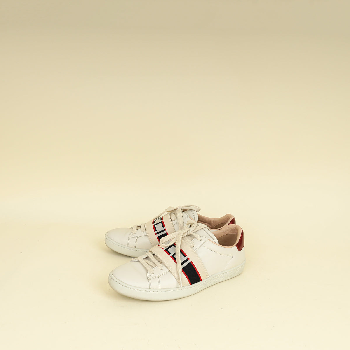 Gucci Bicolor Stripe Womens New Ace Sneakers 35.5