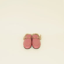 Gucci Pink Fur Princetown Mules Flats 36.5