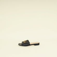 Gucci Black GG Marmont Slide Sandals 36.5
