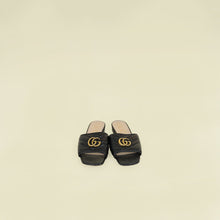 Gucci Black GG Marmont Slide Sandals 36.5