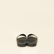 Gucci Black Supreme "Guccy" Star Rubber Slide Sandals 36