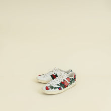 Gucci White Multicolor Ace Floral Embroidered Sneaker 36