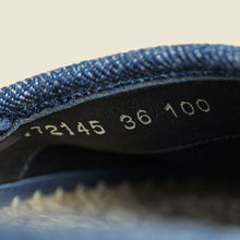 Gucci Denim Blue GG Crystals Espadrilles 36