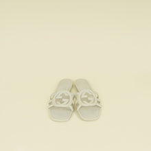 Gucci Off White Interlocking G Cutout Slide Sandal 36