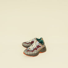 Gucci Ebony Multicolor Mix Monogram GG Rhyton Sneaker 37.5
