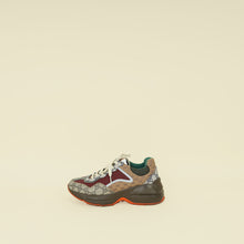 Gucci Ebony Multicolor Mix Monogram GG Rhyton Sneaker 37.5