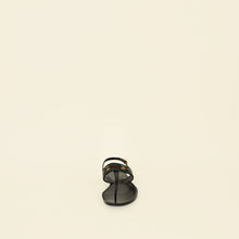 Gucci Black GG Slingback Thong Sandals 37.5
