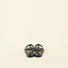 Gucci Black GG Slingback Thong Sandals 37.5