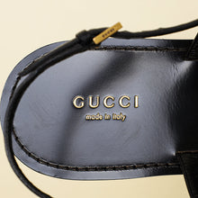 Gucci Black GG Slingback Thong Sandals 37.5