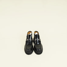Gucci Black Cordovan Lux Horsebit Ankle Boots 37.5