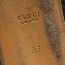 Gucci Olive GG Velvet Fur Princetown Mules 37