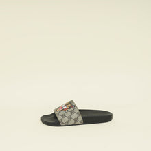 Gucci Bicolor GG Supreme Angry Cat Print Slide Sandal 37