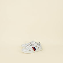 Gucci White Star & Bees Embroidered Ace Sneakers 37