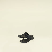 Gucci Black GG Horsebit Thong Sandals 37