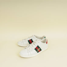 Gucci White Ace Bee Embroidered Sneaker 37