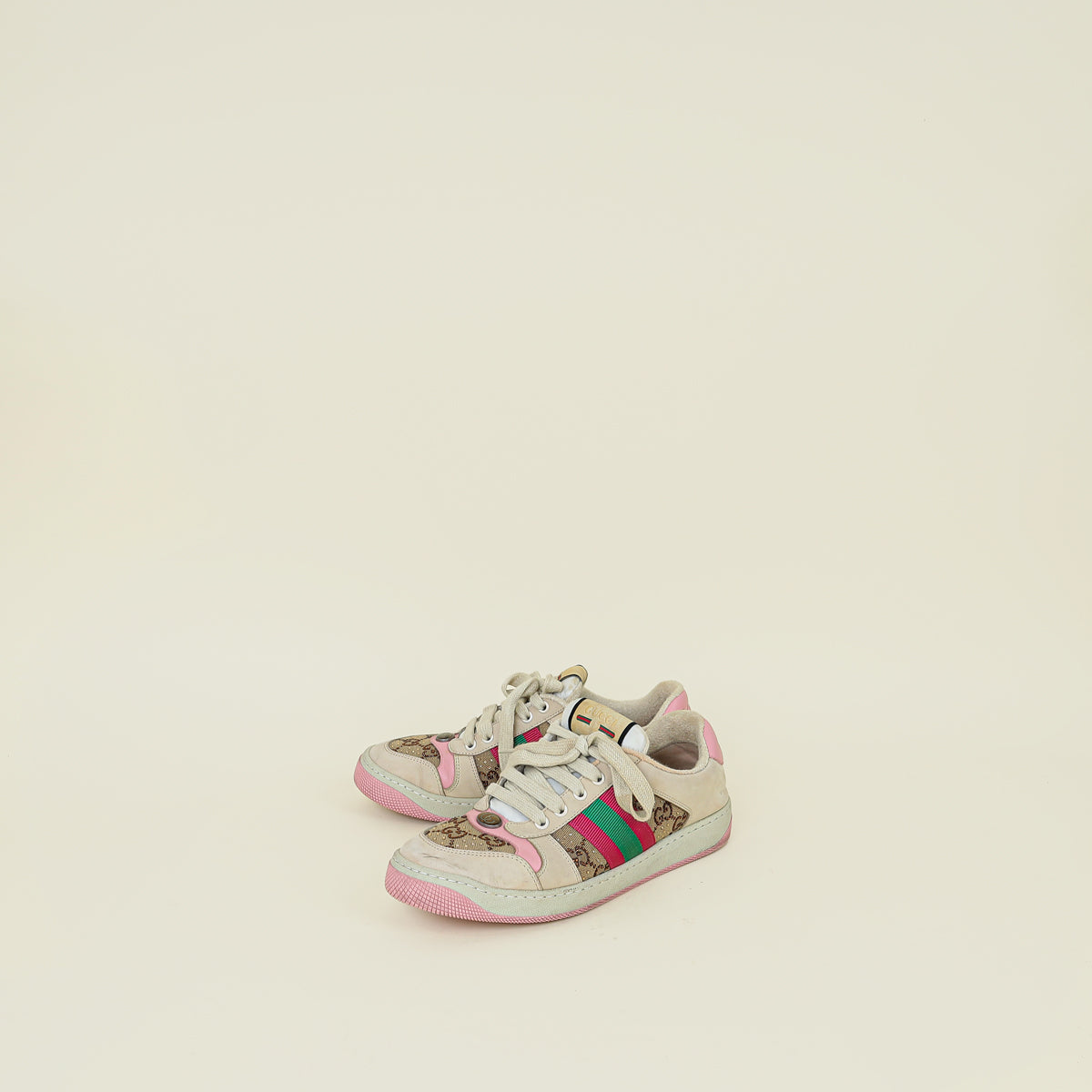 Gucci Multicolor GG Crystal Screener Sneaker 38.5