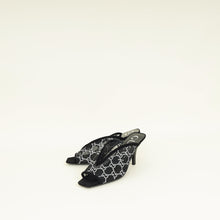 Gucci Black GG Crystal Embellished Mesh Mules 38