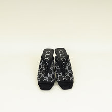 Gucci Black GG Crystal Embellished Mesh Mules 38