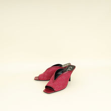 Gucci Dark Old Rose GG Crystal Embellished Mesh Mules 38