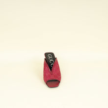 Gucci Dark Old Rose GG Crystal Embellished Mesh Mules 38