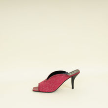 Gucci Dark Old Rose GG Crystal Embellished Mesh Mules 38