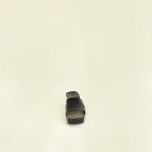 Gucci Black Logo Rubber Slide Sandal 38