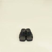 Gucci Black Logo Rubber Slide Sandal 38