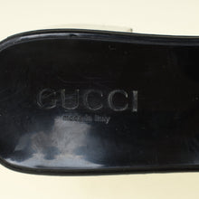 Gucci Black Logo Rubber Slide Sandal 38