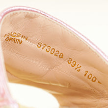 Gucci Metallic Pink GG Marmont  Espadrille Sandal 39