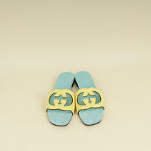 Gucci Bicolor Interlocking G Cutout Slide Sandal 39