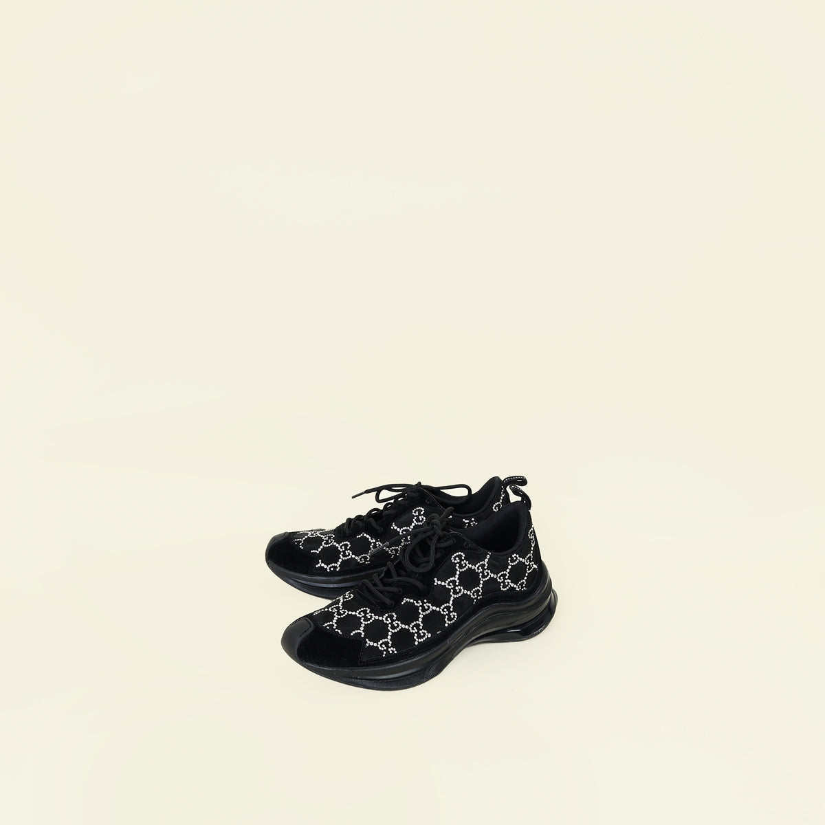 Gucci Black GG Crystal Run Sneaker 39