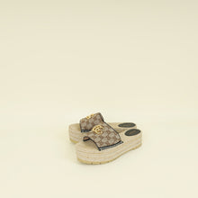 Gucci Ebony GG Marmont Platform Espadrille Mule 39