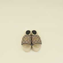 Gucci Ebony GG Marmont Platform Espadrille Mule 39