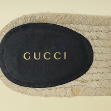 Gucci Ebony GG Marmont Platform Espadrille Mule 39